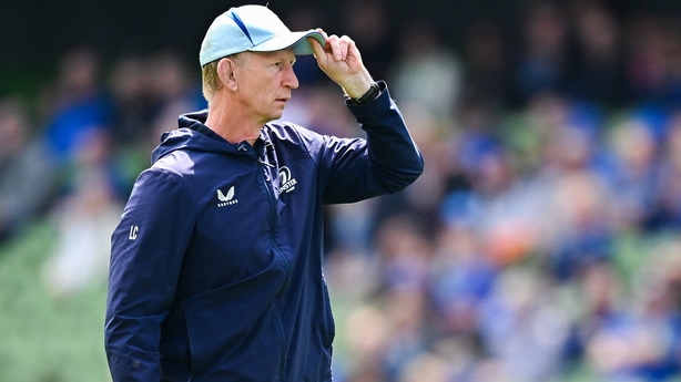 31 May 2025; Leinster head coach Leo Cullen before the United Rugby Championship quarter-final match between Leinster and Scarlets at the Aviva Stadium in Dublin. Photo by Seb Daly/Sportsfile