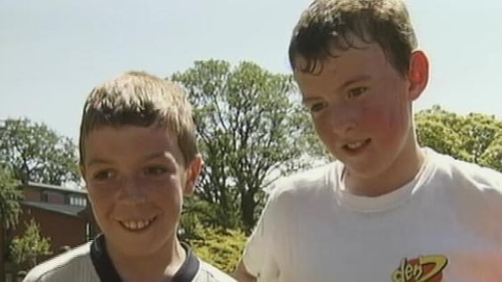 Two pupils from St Patrick's National School, Drumcondra (2000)
