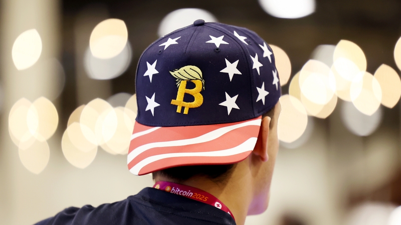 An attendee at the Bitcoin 2025 conference in Las Vegas, Nevada, last month