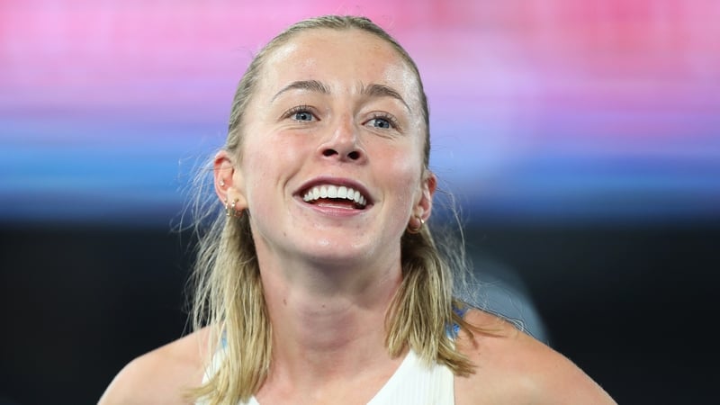 Sarah Healy pictured after her win in Rome