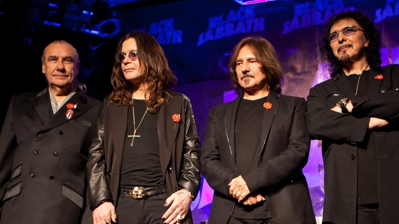 (L-R) Bill Ward, Ozzy Osbourne, Terry 'Geezer' Butler, and Tony Iommi, pictured in West Hollywood, California in November 2011