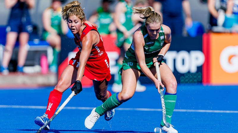 Niamh Gowing scored Ireland's only goal on her debut