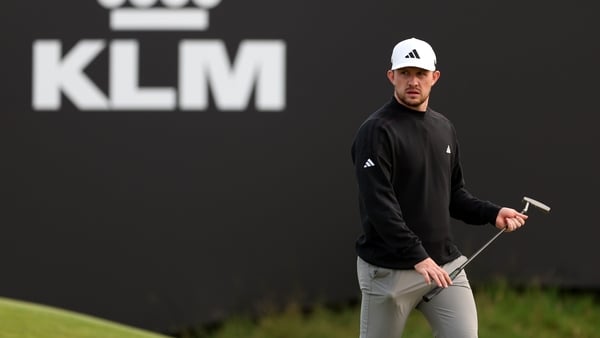 BADHOEVEDORP, NETHERLANDS - JUNE 07: Connor Syme of Scotland on the 11th green on day three of the KLM Open 2025 at The International Golfclub on June 07, 2025 in Badhoevedorp, Netherlands. (Photo by Stuart Franklin/Getty Images)