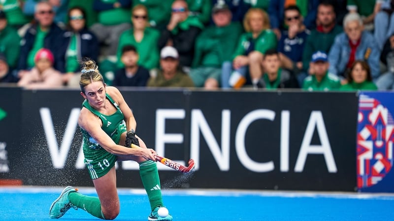 Hannah McLoughlin came close to scoring for Ireland