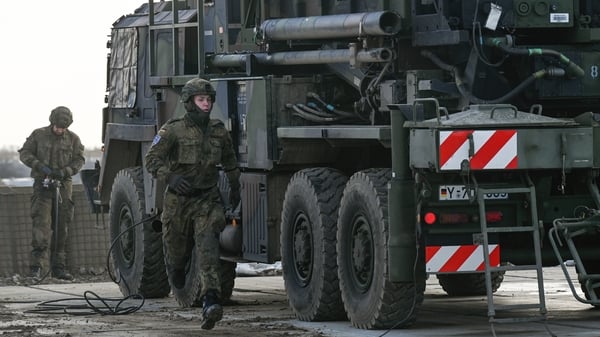 JASIONKA, POLAND - JANUARY 23: German soldiers activate a US made MIM-104 Patriot surface-to-air missile (SAM) launcher on January 23, 2025 in Jasionka, Poland. Germany recently redeployed a Patriot air defense system in Poland, its NATO ally. (Photo by O