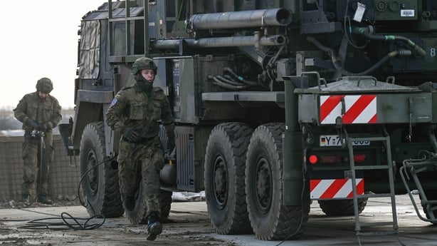 JASIONKA, POLAND - JANUARY 23: German soldiers activate a US made MIM-104 Patriot surface-to-air missile (SAM) launcher on January 23, 2025 in Jasionka, Poland. Germany recently redeployed a Patriot air defense system in Poland, its NATO ally. (Photo by Omar Marques/Getty Images)