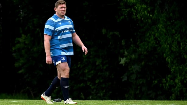 9 June 2025; Tadhg Furlong during a Leinster Rugby squad training session at UCD in Dublin. Photo by Piaras Ó Mídheach/Sportsfile