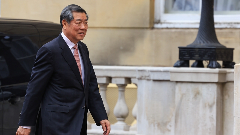 He Lifeng, China's vice premier, arrives for trade talks at Lancaster House