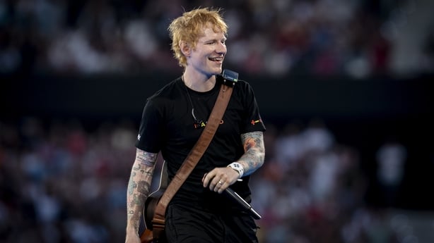 MADRID, SPAIN - MAY 30: Singer Ed Sheeran during his concert at the Riyadh Air Metropolitano on May 30, 2025, in Madrid, Spain. Ed Sheeran has sold out his two concerts in Madrid, today, May 30, and tomorrow, May 31, bringing together 140,000 people and breaking records at the Metropolitano Stadium.