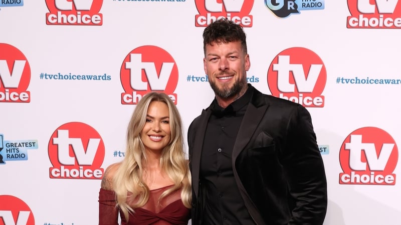 Katie Christian and Jamie Christian Johal aka Giant attend the TV Choice Awards 2025 at the Hilton Park Lane on 10 February in London, England. (Photo by Mike Marsland/WireImage)