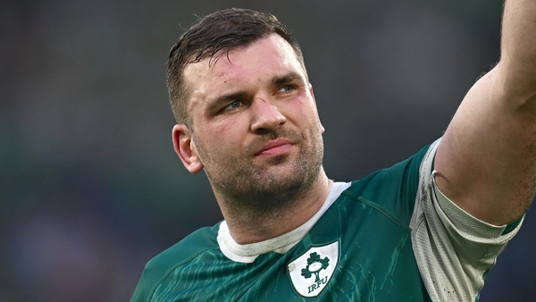 15 March 2025; Tadhg Beirne of Ireland after the Guinness Six Nations Rugby Championship match between Italy and Ireland at the Stadio Olimpico in Rome, Italy. Photo by Seb Daly/Sportsfile