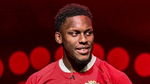 8 May 2025; British & Irish Lions captain Maro Itoje during the British & Irish Lions Squad and Captain announcement for the 2025 Tour of Australia at Indigo at The O2 in London, England. Photo by Ben McShane/Sportsfile
