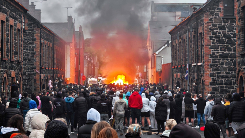 Six people were arrested during the unrest on Tuesday night