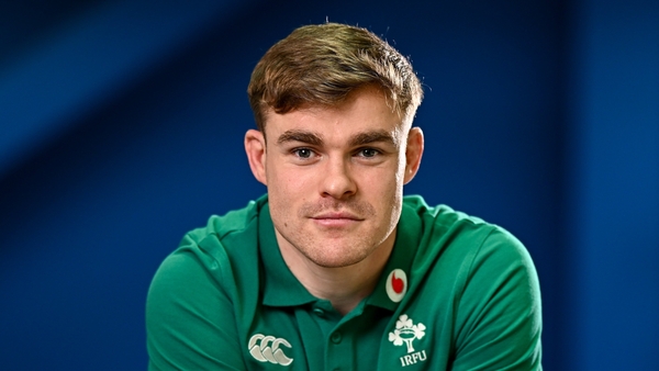 14 February 2025; Garry Ringrose stands for a portrait after during an Ireland Rugby media conference at the IRFU High Performance Centre in Dublin. Photo by Seb Daly/Sportsfile