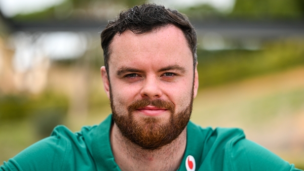 24 January 2025; James Ryan poses for a portrait after an Ireland Rugby media conference at The Campus in Quinta da Lago, Portugal. Photo by Brendan Moran/Sportsfile