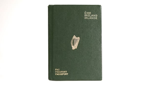 A green Irish passport issued by the Irish Government in 1982 sits in this arranged photograph in London, U.K., on Friday, April, 6, 2018. The U.K. delayed a final decision on who will manufacture the country's post-Brexit blue passports, after criticism from the media and a losing bidder, De La Rue