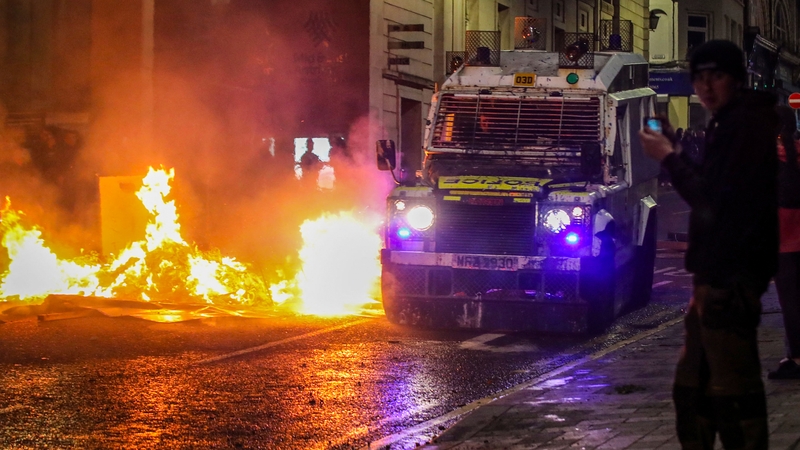 Violence erupted in Ballymena last month after an alleged sexual assault of a girl in the town