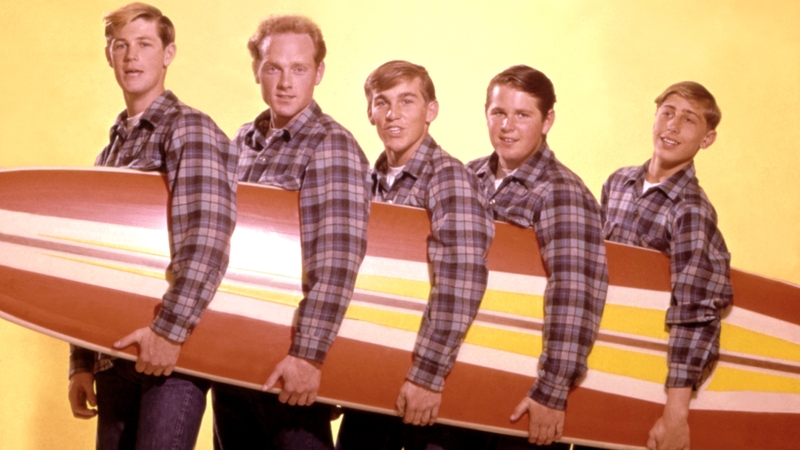 The Beach Boys pictured together in 1962