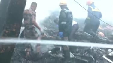 First responders at site of Air India plane crash