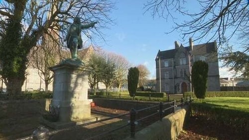 A statue of Patrick Sarsfield at Cathedral Place in Limerick City
