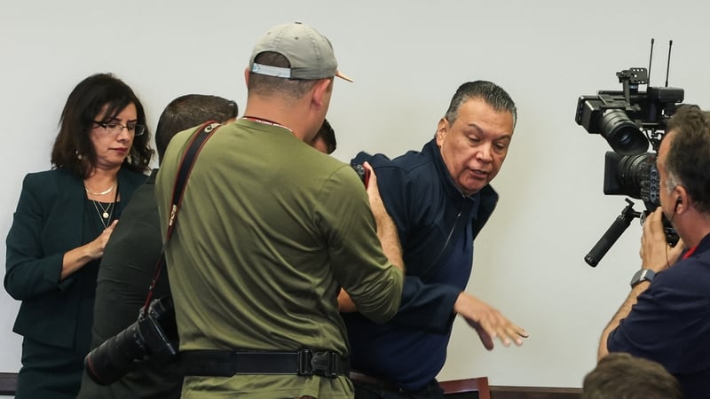 US Senator for California Alex Padilla was handcuffed and forcible removed after interrupting the US homeland security chief