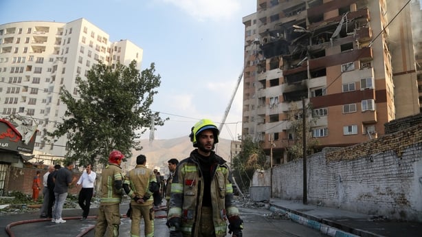 TEHRAN, IRAN - JUNE 13: A view of a damaged building in the Iranian capital, Tehran, following an Israeli attack, on June 13, 2025. Firefighting teams are dispatched to the area. Israeli Defense Minister Israel Katz has announced that Israel conducted strikes on Iran. (Photo by Fatemeh Bahrami/Anad