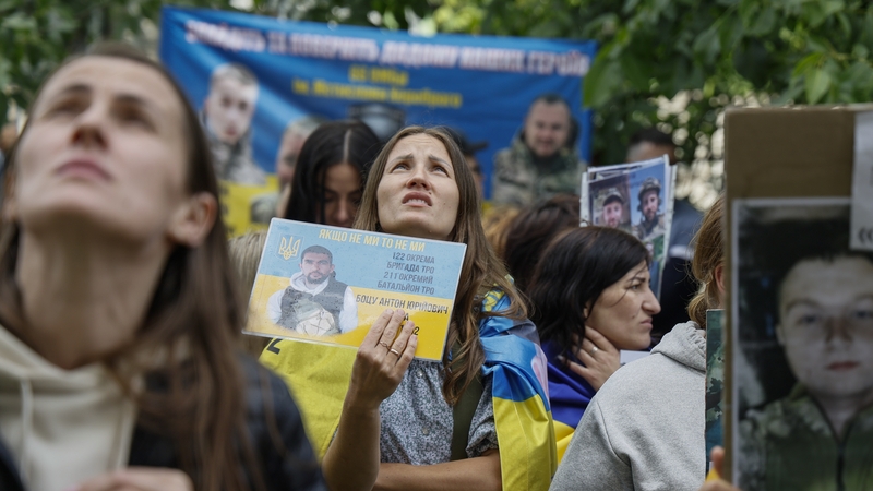 Families of Ukrainian prisoners hoping to find out about their missing family members
