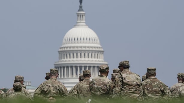 WASHINGTON DC, UNITED STATES - JUNE 13: Authorities in the US capital have tightened security measures ahead of a major military parade marking the 250th anniversary of the US Army, set to take place this Saturday in Washington, D.C, on January 13, 2025. (Photo by Celal Gunes/Anadolu via Getty Image
