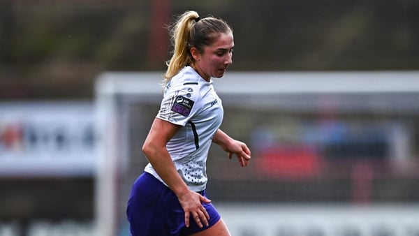 22 March 2025; Ellen Molloy of Wexford during the SSE Airtricity Women's Premier Division match between Bohemians and Wexford at Dalymount Park in Dublin. Photo by Tyler Miller/Sportsfile