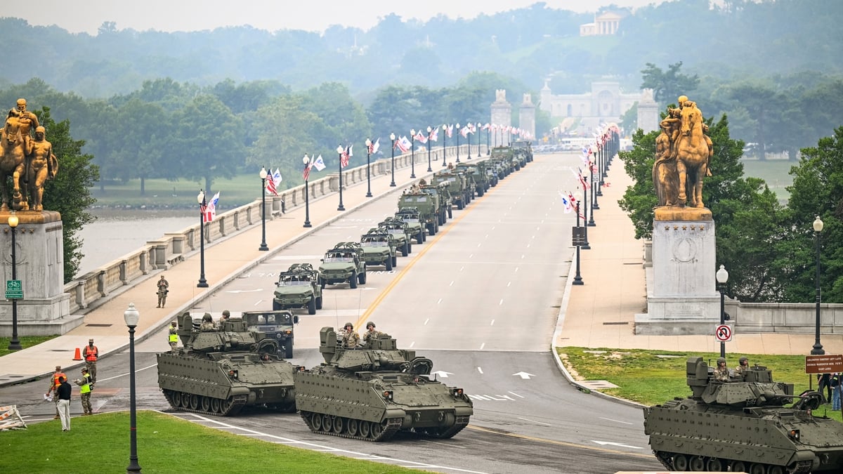 Trump's military parade takes place amid widespread national protests