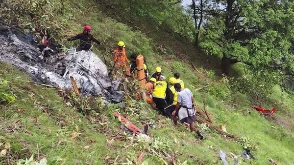 The helicopter crash left the pilot and all six passengers dead