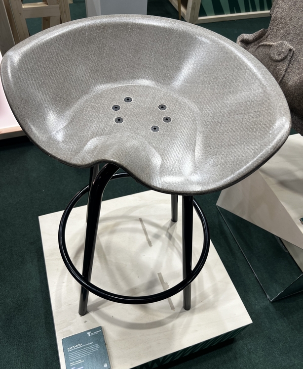 Chair made from flax fibres