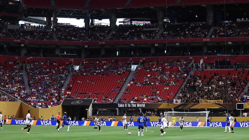 Only 22,137 fans were in attendance in the 71,000 capacity Mercedes-Benz Stadium
