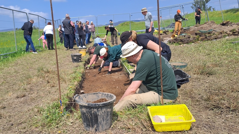 The excavation, which was led by ATU archaeologists, involved opening an excavation trench in the fort's interior (Pics: Siobhán Ryan)