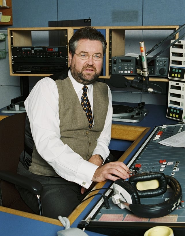 Joe Duffy in studio, 1997