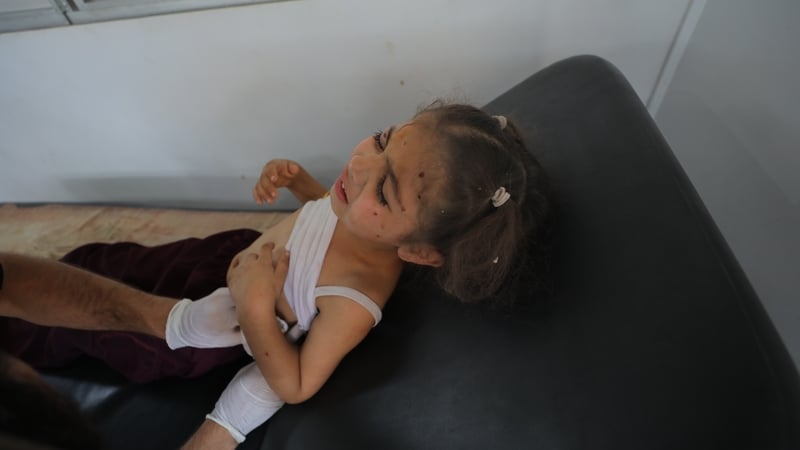 Injured Palestinians, including children, at Al-Awda Hospital to receive medical treatment