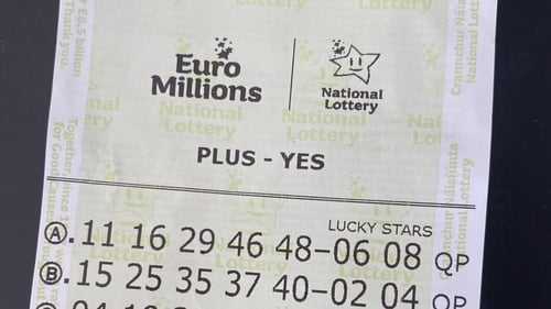 The winning numbers are 13, 22, 23, 44, 49, Lucky Stars 3 and 5 (file image)