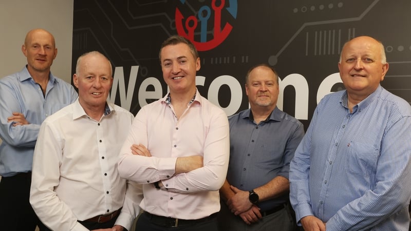 David McDonald, Sales Director, IT.ie, Derek O'Callaghan, MD of Abacus Division, IT.ie, Eamon Gallagher, founder and MD of IT.ie, Stephen Mullins, Technical Director, IT.ie and Eoghan Johnson, Business Development Director, IT.ie