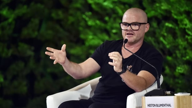 NEW DELHI, INDIA - DECEMBER 6: British chef Heston Blumenthal speaks at the 17th edition of Hindustan Times Leadership Summit, at Taj Palace, on December 6, 2019 in New Delhi, India. (Photo by Ajay Aggarwal/Hindustan Times via Getty Images)