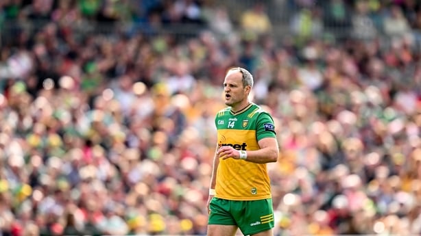 15 June 2025; Michael Murphy of Donegal during the GAA Football All-Ireland Senior Championship Round 3 match between Donegal and Mayo at King & Moffatt Dr Hyde Park in Roscommon. Photo by Seb Daly/Sportsfile