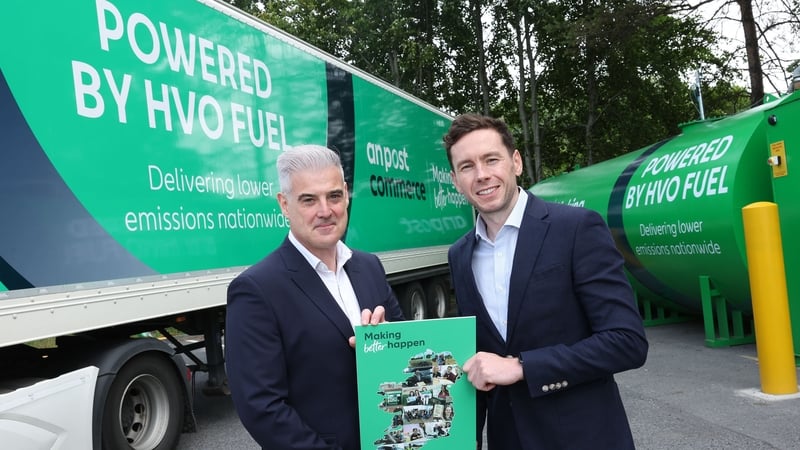 An Post currently has more than 200 HGVs in operation and is changing to fossil free fuel to support its 50% emissions reduction target by the end of this year