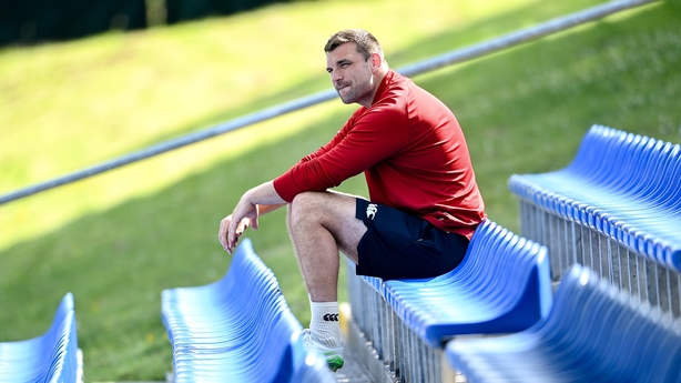 16 June 2025; Tadhg Beirne during the British & Irish Lions rugby squad training at the UCD Bowl in Dublin. Photo by David Fitzgerald/Sportsfile