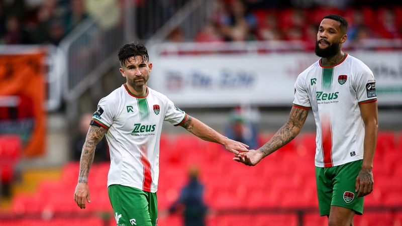 Sean Maguire and Djenairo Daniels had a frustrating night against Bohemians