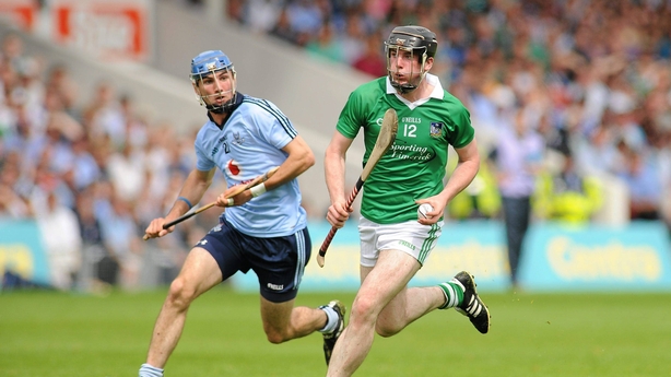 24 July 2011; Declan Hannon, Limerick, in action against Daire Plunkett, Dublin. GAA Hurling All-Ireland Senior Championship Quarter Final, Dublin v Limerick, Semple Stadium, Thurles, Co. Tipperary. Picture credit: Diarmuid Greene / SPORTSFILE
