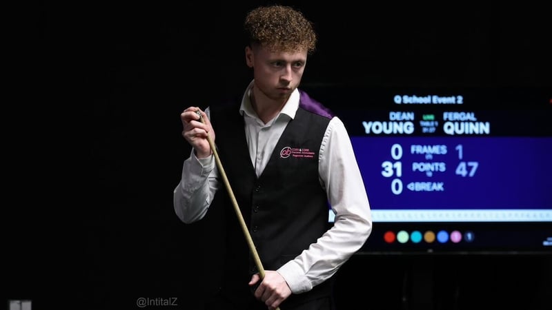 Fergal Quinn will play his first professional match on Monday