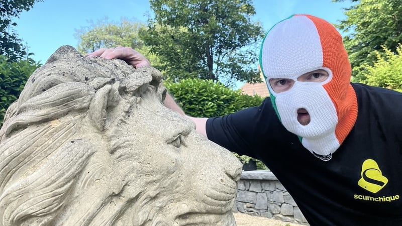 DJ Próvaí of Kneecap pictured ahead of Thursday night's gig at Fairview Park