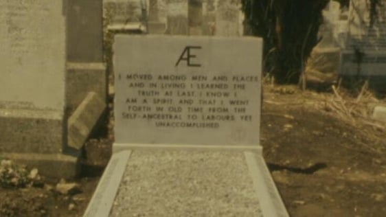 Grave of George Russell (AE), Mount Jerome cemetery, Dublin (1980)