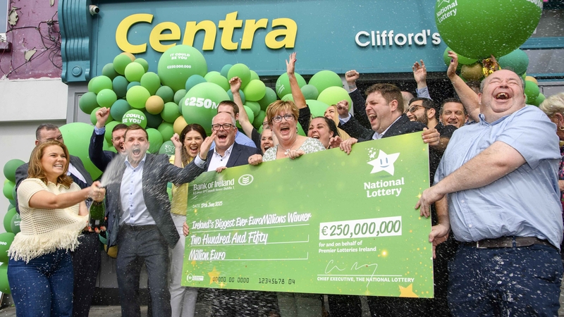 Celebrations are already under way at Clifford's Centra on Cork's Shandon Street