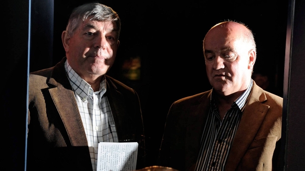 14 April 2009; At the announcement of the GAA Museum�s Legends Tour Series are Michael 'Babs' Keating and Cyril Farrell, who along with a number of other heroes of the game past and present, will each host one off tours of Croke Park as part of a unique series. Brian Mullins will host the next tour 