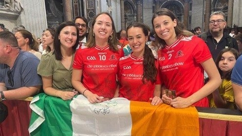 Catherine Hallinan, Niamh Ryan and Katie Molloy are all members of the Rome Hibernia Gaelic Athletic Association